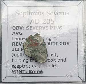 #L001# Roman silver fouree denarius coin of Septimius Severus from 205 AD