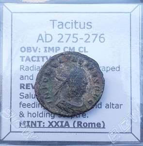 All: #q089# Roman Antoninianus coin of Emperor Tacitus from 275-276 AD
