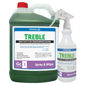 Degreaser: WHITELEY TREBLE 3-N1 MULTIPURPOSE CLEANER 5L (CARTON 3PC)