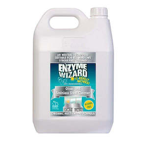 Eco Friendly: ENZYME WIZARD GLASS & STAINLESS STEEL CLEANER 5L