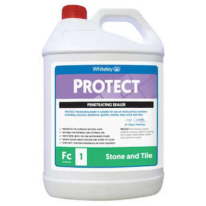 Floor Care: WHITELEY PROTECT PENETRATING STONE/CONCRETE SEALER 5L (CARTON 3PC)