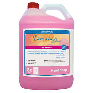 Personal Care: WHITELEY DERMALUX® ESSENTIALS PRIMROSE HAND SOAP 5L (CARTON 3PC)