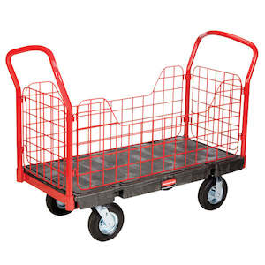 Janitor Trolleys: RUBBERMAID SIDE PANEL PLATFORM TRUCK TROLLEY