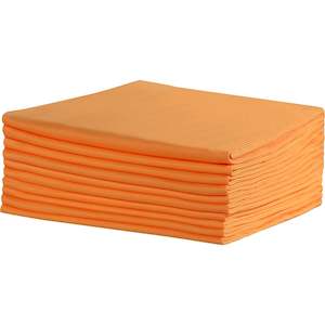 Rags Reusable Cloths: ORANGE VISSY COMMERCIAL MICROFIBRE CLOTH 10PACK