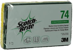 Sponges Scourers: 3M SCOTCHBRITE MEDIUM DUTY SCRUB SPONGE