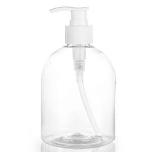 Soap: CLEAR 500ML BOTTLE W/ PUMP