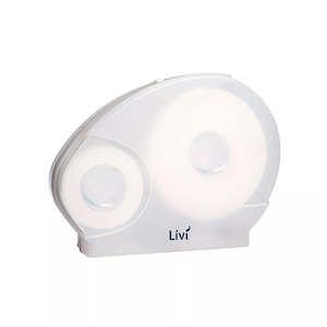 Toilet Paper: LIVI JUMBO TOILET ROLL DISPENSER WITH RESERVE