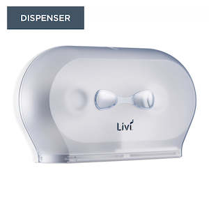 LIVI MINI DOUBLE JUMBO TOILET ROLL DISPENSER
