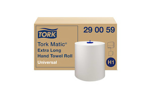 TORK H1 MATIC EXTRA LONG HAND TOWEL ROLL | 1PLY 1142SHEET X 6 CARTON