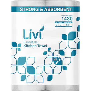 Hand Towel Paper: LIVI TUFFY COMMERCIAL PAPER TOWEL ROLL | 2PC x 9 CARTON