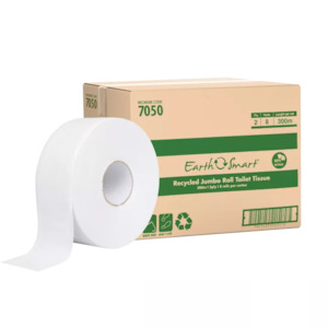 EARTHSMART JUMBO TOILET TISSUE | 2PLY 300M X 8 CARTON
