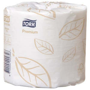 Toilet Paper Paper: TORK T4 EXTRA SOFT CONVENTIONAL TOILET ROLL | 2PLY 280 X 48 CARTON
