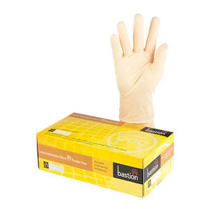 BASTION LATEX GLOVES CARTON 10 X 100PK