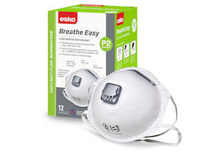 ESKO BREATHEEASY P2 VALVED MASK | 12PK