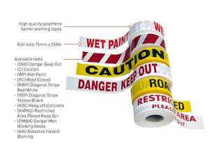 PE BARRIER WARNING TAPE