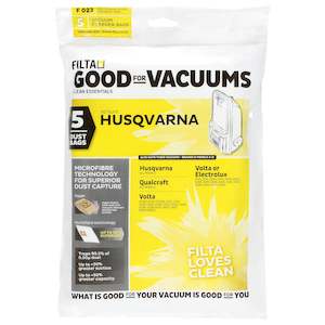 Bags: HUSQVARNA QUALCRAFT SMS MULTI LAYERED VACUUM CLEANER BAGS 5 PACK (F023)