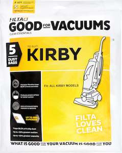 KIRBY TYPE F SMS MULTI LAYERED VACUUM CLEANER BAGS 5 PACK (F071)