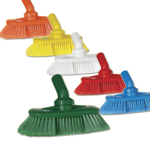 Brooms Brushes Brooms: VIKAN WATERFED ANGLE WASHING BRUSH HEAD  | SOFT/SPLIT 240MM