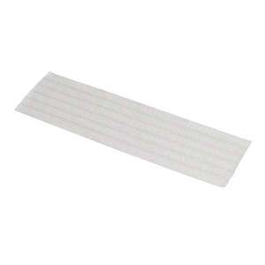 Flat Mops: SABCO 100% RECYCLED - MICROFIBRE DISPOSABLE FLAT MOP PADS - WHITE 50PK