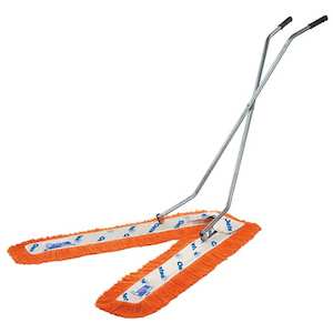 OATES DUST CONTROL SCISSOR MOP COMPLETE | ORANGE