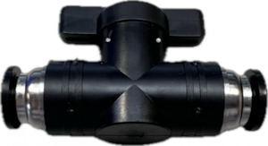 Di Unit: PREMIUM PUSH FIT HOSE JOINER 8-8MM W/ VALVE SWITCH