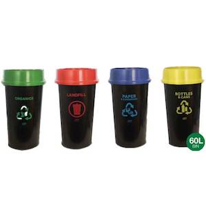 SABCO RECYCLING STATION 60L BIN - WITH LID