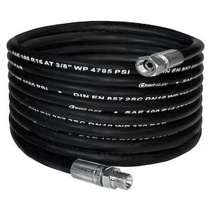 Hoses Accessories Water Blasters: 3/8 RUBBER 2WIRE BRAIDED PRESSURE HOSE