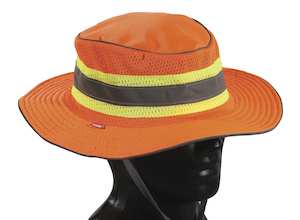Head Protection: HI-VIS FULL BRIM SAFARI HAT