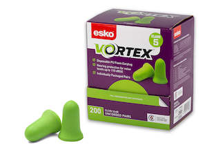 Ear Protection: VORTEX EARPLUGS GREEN UNCORDED