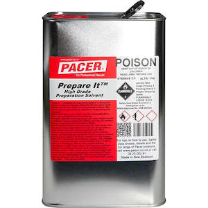 Automotive Cleaner Chemicals: PACER PREPARE IT PREPARATION SOLVENT 4L - PICK UP ONLY