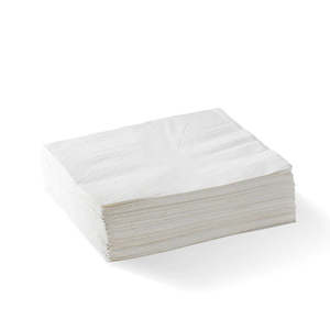 Napkins: BIOPAK 2PLY 1/4 FOLD WHITE LUNCH BIONAPKIN 2000PC