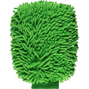 Sponges Scourers: MICROFIBRE GLOVE/MITT DUSTING - CLEANING GREEN