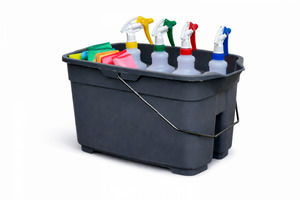 Bucket Caddy: HEAVY DUTY GREY CADDY / DOUBLE BUCKET