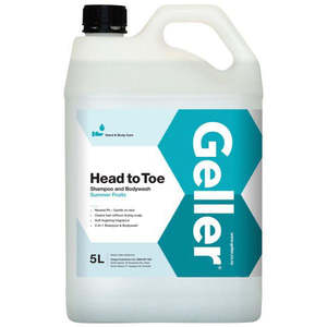 Personal Care: GELLER HEAD TO TOE BODY/HAIR WASH 5L