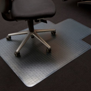 Chair Mats: Advance Matting PVC Keyhole Chair Mat