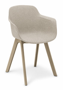 Cafe And Lunch Room Seating: Eden Loria 4 Leg Armchair - Upholstered