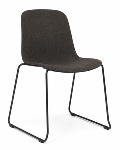 Cafe And Lunch Room Seating: Eden Loria Sled Chair - Upholstered