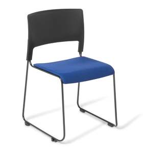 Conference Chairs: Eden Slim Chair - Upholstered Seat