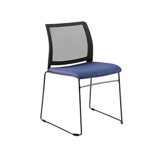 Meeting Room Visitor Chairs: Chair Solutions CS02 Mesh Back Sled Chair