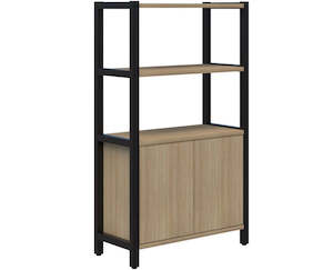 Grid 40 Storage / Open Display Wall - 4 Tier