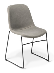 Chairs: Eden Juna Sled Chair - Fully Upholstered