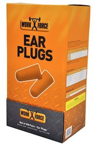 Ppe Eye And Ear Protection: Orange Bullet Shaped Foam Ear Plugs – Box of 200 pairs
