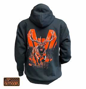 Safety Wear: SnP Outdoors Hunting Hoodie - Fluoro Orange Stag