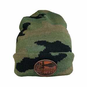 Headwear Caps Hats And Beanies: SnP Outdoors Camo Beanie