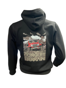 Safety Wear: KIDS - SnP Outdoors Conquer the Terrrain 4x4 hoodie - Red FJ40