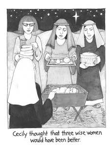 Three wise women Christmas card