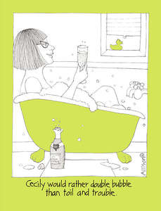 Colour Cecily Cards: Double Bubble Cecily Card