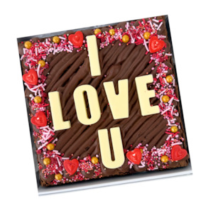 Valentines Day: I Love U Loaded Brownie