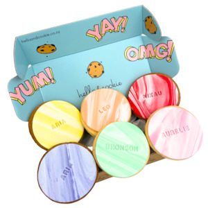 Personalised Text Cookies - 6 Pack