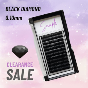 Cashmere Lashes: Black Diamond Cashmere 0.10mm (sample)